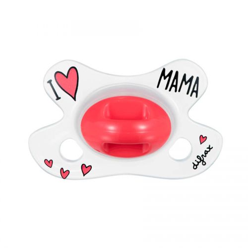 Difrax Dudlík Natural I Love Mama novorozenecký