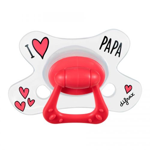 Difrax Dudlík Natural I Love Papa 12+