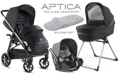 Kočárek Inglesina Aptica 4v1 2021 Mystic Black