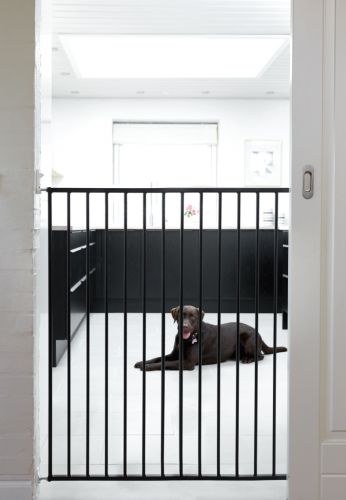 BabyDan Zábrana Pet Gate Streamline, black 63,5-107 cm