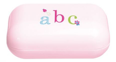 Bebe-Jou Pouzdro na mýdlo ABC Růžová