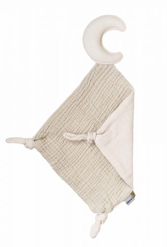 Bebe-Jou Mušelínový mazlící ubrousek Pure Cotton Sand