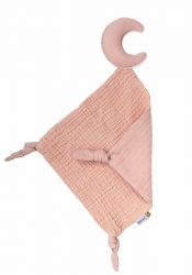 Bebe-Jou Mušelínový mazlící ubrousek Pure Cotton Pink