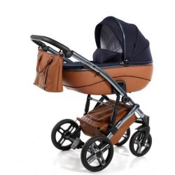 Kočárek Jasmine Bennetta Soft 10 hnědo modrý