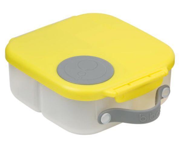 b.box Svačinový box střední žlutý/šedý