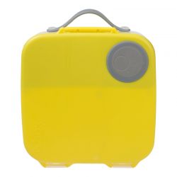 b.box Svačinový box střední žlutý/šedý