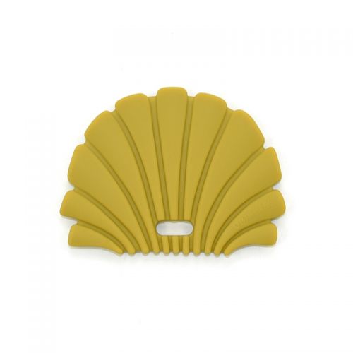 OB Designs Silikonové kousátko mušle, Gold