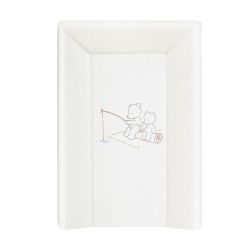 Ceba Baby Přebalovací podložka s pevnou vložkou 3-hranná 70x50cm Papa Bear Bílá