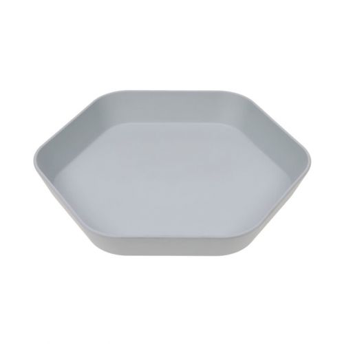 Lässig Talíř Plate Geo grey-blue