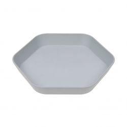 Lässig Talíř Plate Geo grey-blue