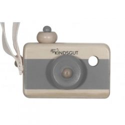 KINDSGUT Dřevěný fotoaparát tmavě šedý