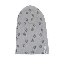 LODGER Beanie Print Rib Sharkskin 0 - 6 měsíců