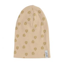 LODGER Beanie Print Rib Linen 6 - 12 měsíců