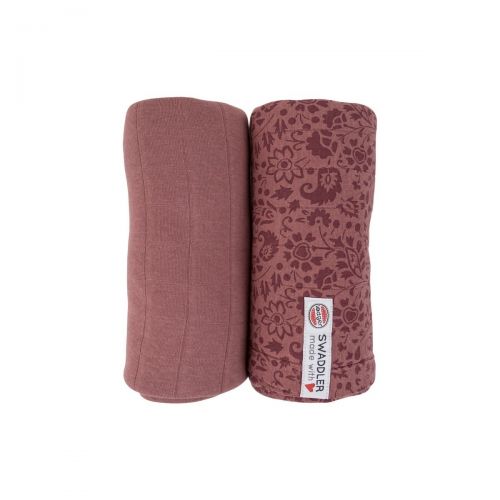 LODGER Swaddler Flower Tribe 2balení 120 x 120 cm Rosewood