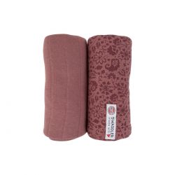 LODGER Swaddler Flower Tribe 2balení 120 x 120 cm Rosewood