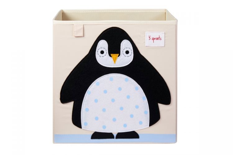 3 SPROUTS Úložný box Penguin Black