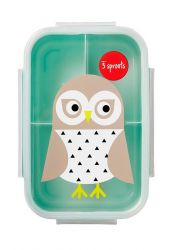 3 SPROUTS Krabička na jídlo Bento Owl Mint