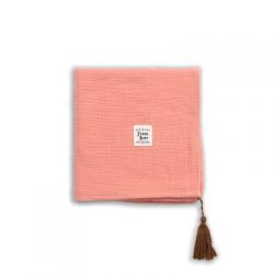 FUNNABABY Mušelínová deka Coral Pink 80 x 80 cm