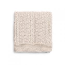 FUNNABABY Capelli Pletená deka Beige