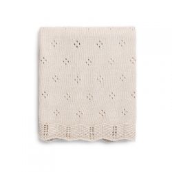 FUNNABABY Fiore Pletená deka Beige