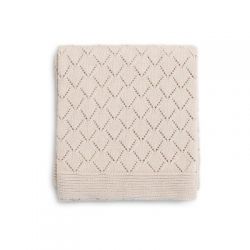 FUNNABABY Punto Pletená deka Beige