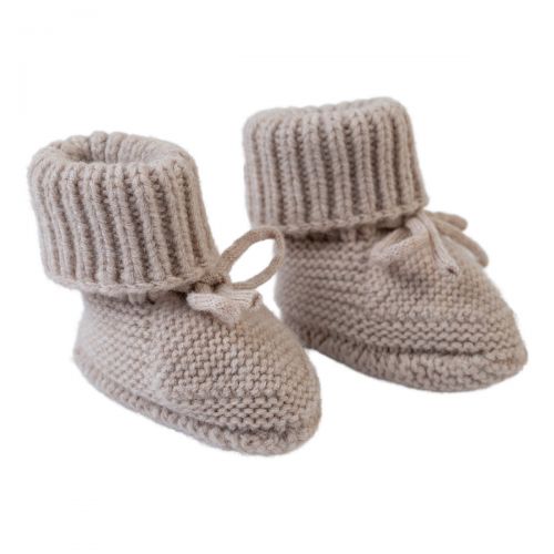 LODGER Slipper Folklore Merino Wool Beige 0 - 6 měsíců