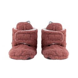 LODGER Slipper Folklore Fleece Rosewood 3 - 6 měsíců