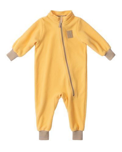 LEOKID Fleecový overal Yellow Mellow vel. 4 - 5 let (vel. 104)
