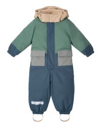 LEOKID Zimní kombinéza Color Block Blue Shade vel. 9 - 12 měsíců (vel. 74)