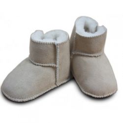 EISBÄRCHEN Capáčky kožešinové na suchý zip sand 20/21
