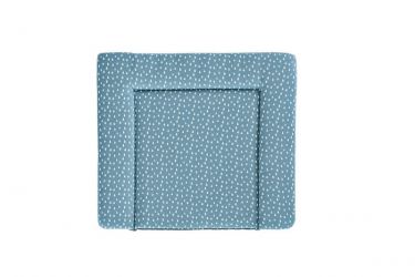 TRÄUMELAND Přebalovací podložka bez PVC Tropfen ozeanblau 75x85 cm