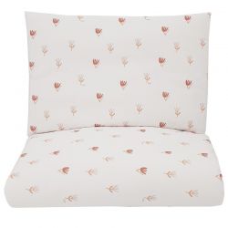 EKO KPO-07/2 Povlečení ze 100% Mušelínové bavlny s potiskem 120x90 cm Beige Meadow