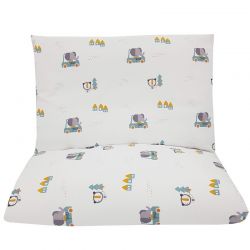 EKO KPO-07/2 Povlečení ze 100% Mušelínové bavlny s potiskem 120x90 cm Cars