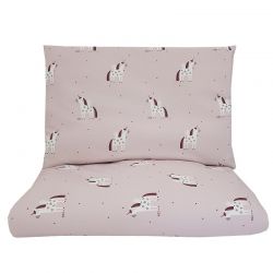 EKO KPO-07/2 Povlečení ze 100% Mušelínové bavlny s potiskem 120x90 cm Unicorn