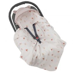 EKO SP-49 Fusak do autosedačky -VELVET 2023 Beige meadow