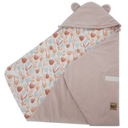 EKO SP-40 Fusak do autosedačky -VELVET 2023 Beige flowers