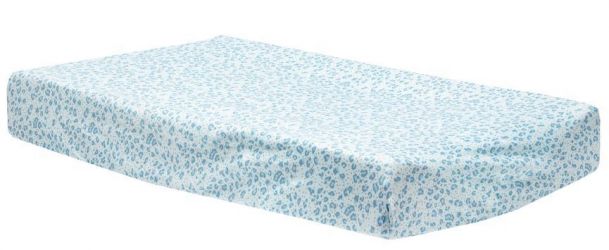 Bebe-Jou Mušelínový návlek na malou podložku Leopard Blue 75x45 cm