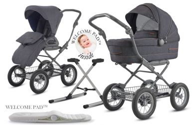 Kočárek Inglesina Sofia Duo 2022 Village Denim s podvozkem Bike