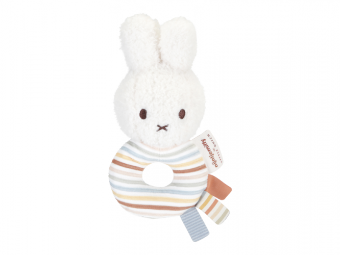 Little Dutch Chrastítko Králíček Miffy Vintage Proužky