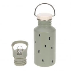 Lässig Láhev Bottle Stainless Steel Happy Prints light olive