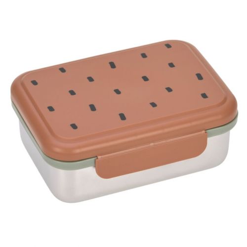 Lässig Lunchbox Stainless Steel Happy Prints caramel