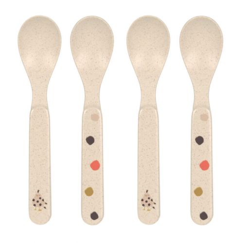 Lässig Lžičky Spoon Set PP/Cellulose Little Mateys spicy orange