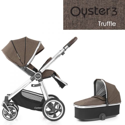 Kočárek BabyStyle Oyster3 set 2v1 Truffle 2022