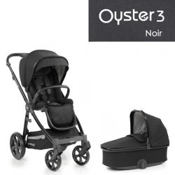 Kočárek BabyStyle Oyster3 set 2v1 Noir 2022