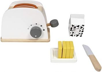 TRYCO Dřevěný toaster s příslušenstvím