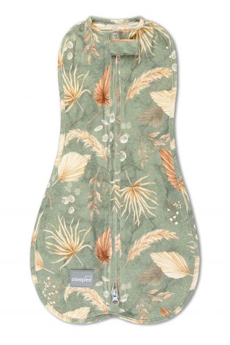 Sleepee Zavinovačka First Step Swaddle s čepičkou zdarma Bohemian Green