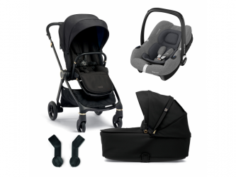 Kočárek Mamas & Papas Strada 2v1 Black Diamond + autosedačka Cabriofix