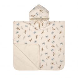 Lässig Pončo Beach Poncho sea animals milky