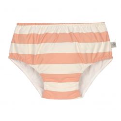 Lässig Plavky Swim Diaper Girls block stripes milky/peach 07-12 mon.