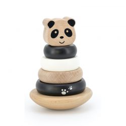 Label Label Balanční stohovací kroužky Panda Black & White